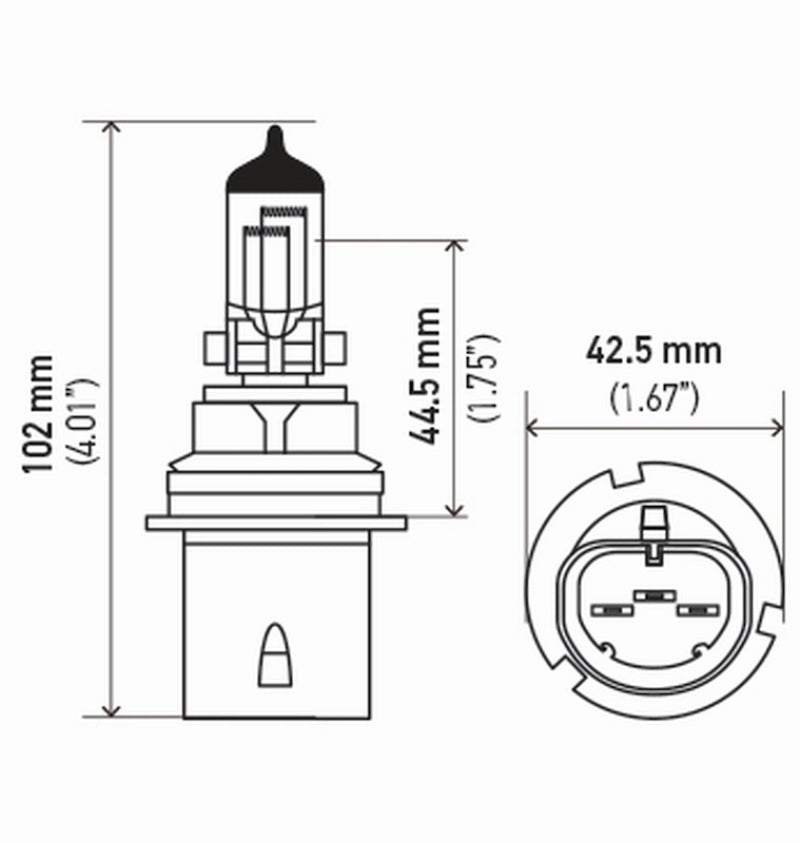 Hella Bulb 9004/Hb1 12V 65/45W P29T T46 (2)