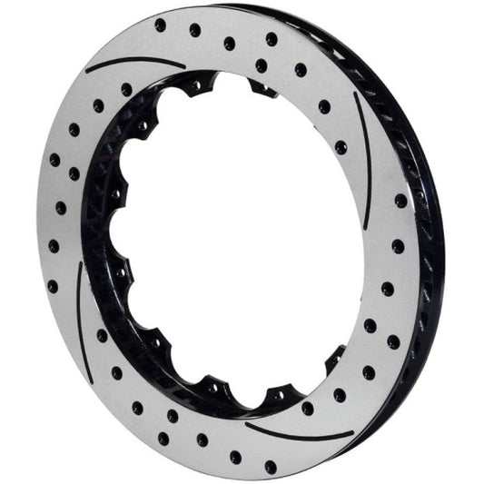 Wilwood Rotor-SRP48 SPC-37-LH-BLK-Drill 13.06 x 1.25 - 12 on 8.75in Wilwood Brake Rotors - 2 Piece