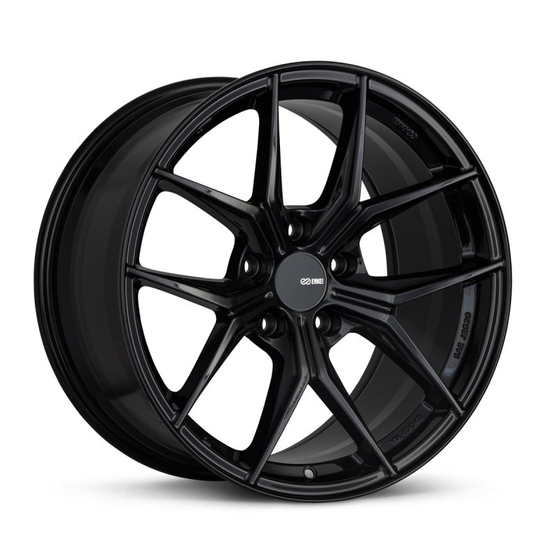 Enkei TSR-X 18x8 45mm Offset 5x112 BP 72.6mm Bore Gloss Black Wheel Enkei Wheels - Cast