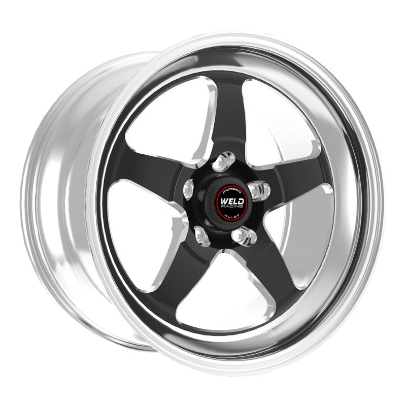 Weld S71 18x9.5 / 5x4.75 BP / 5.6in. BS Black Wheel (High Pad) - Non-Beadlock Weld Wheels - Forged