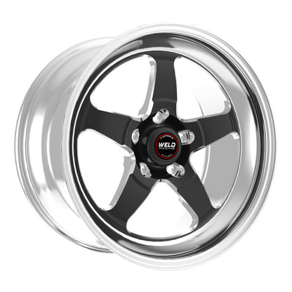 Weld S71 18x10.5 / 5x4.5 BP / 6.6in. BS Black Wheel (High Pad) - Non-Beadlock