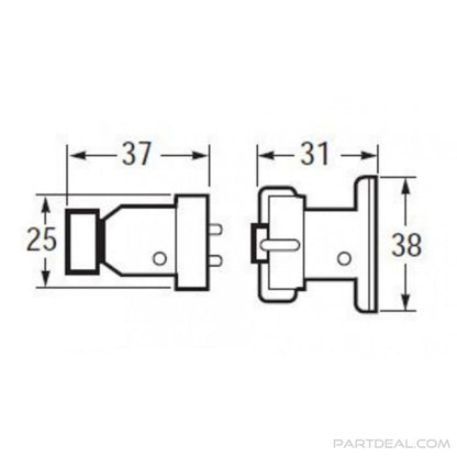 Hella Plug / Socket 3Pole Hella Wiring Connectors