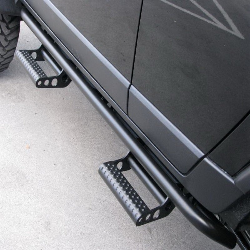 N-Fab RKR Step System 07-17 Jeep Wrangler JK 2 Door All - Tex. Black - 1.75in