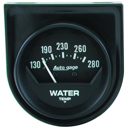 AutoMeter Gauge Console Water Temp 2in. 280 Deg. F Mech Short Sweep Black Autogage AutoMeter Gauges