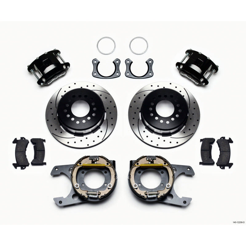 Wilwood D154 P/S Park Brake Kit Drilled New Big Ford 2.50in Offset Wilwood Big Brake Kits