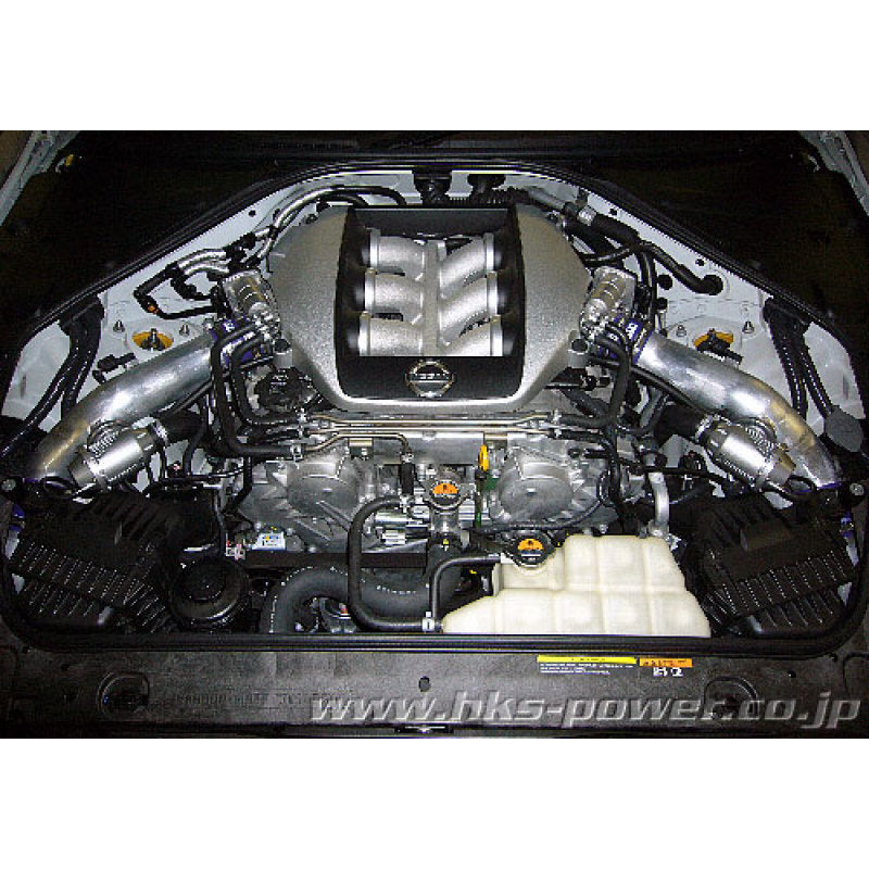 HKS 09-10 GT-R R35 SSQV4 BOV Kit Includes 2 SSQV & Polished Aluminum Pipes HKS Blow Off Valves