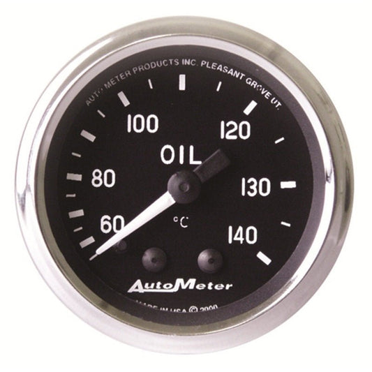 Autometer Cobra 2 1/16in 60-140 Deg Celcius Mechanical Oil Temperature Gauge AutoMeter Gauges
