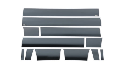 Putco 09-14 Ford F-150 Super Crew 5.5 (w/ Flares) 7in Wide - (12pcs) Black Platinum Rocker Panels