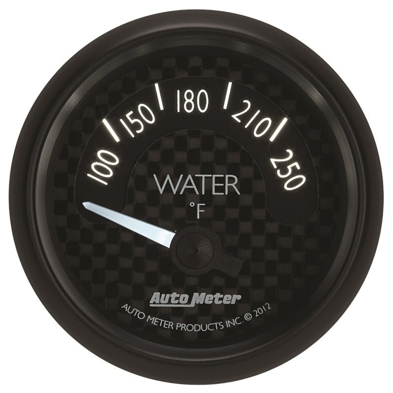 Autometer GT Series 52mm Short Sweep Electronic 100-250 Deg F Water Temperature AutoMeter Gauges