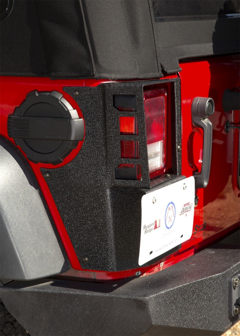 Rugged Ridge XHD Corner Guard Rear 07-18 Jeep Wrangler JK 2-Door Rugged Ridge Body Armor & Rock Rails