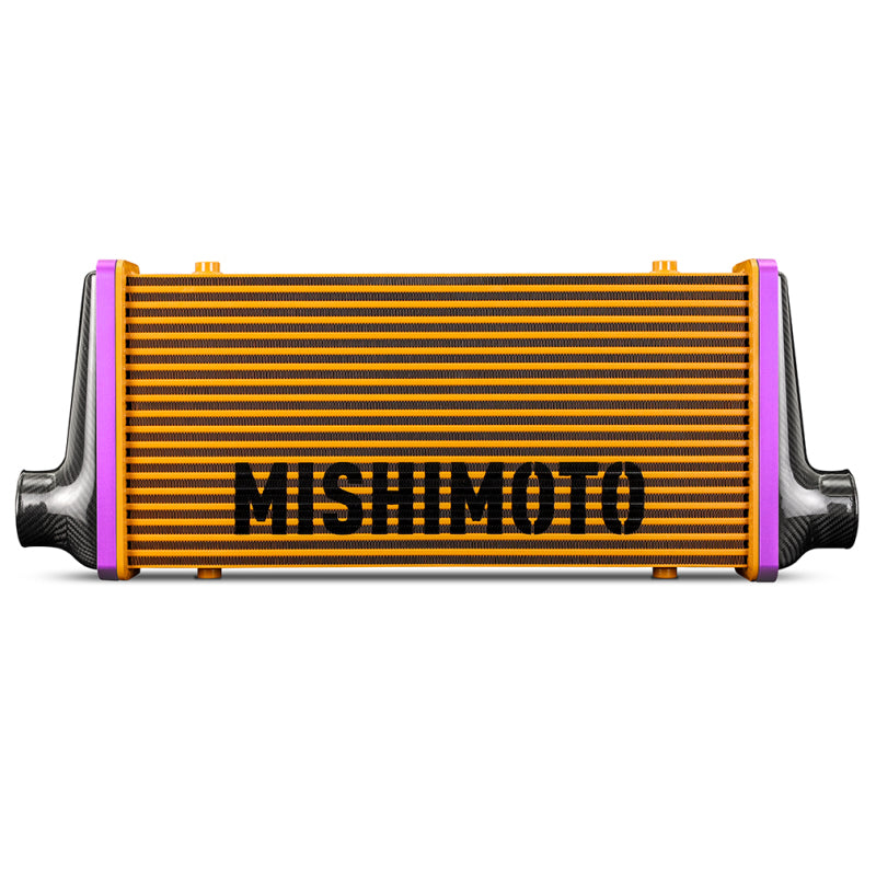 Mishimoto Universal Carbon Fiber Intercooler - Matte Tanks - 450mm Black Core - S-Flow - R V-Band