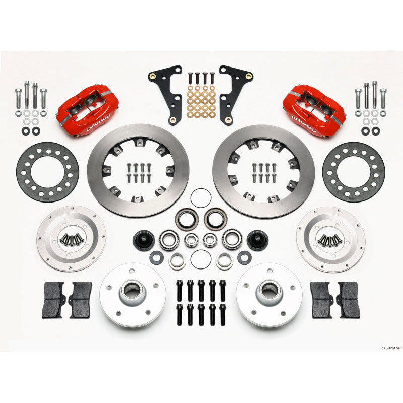 Wilwood Forged Dynalite Front Kit 11.75in Red 40-52 Oldsmobile Wilwood Big Brake Kits