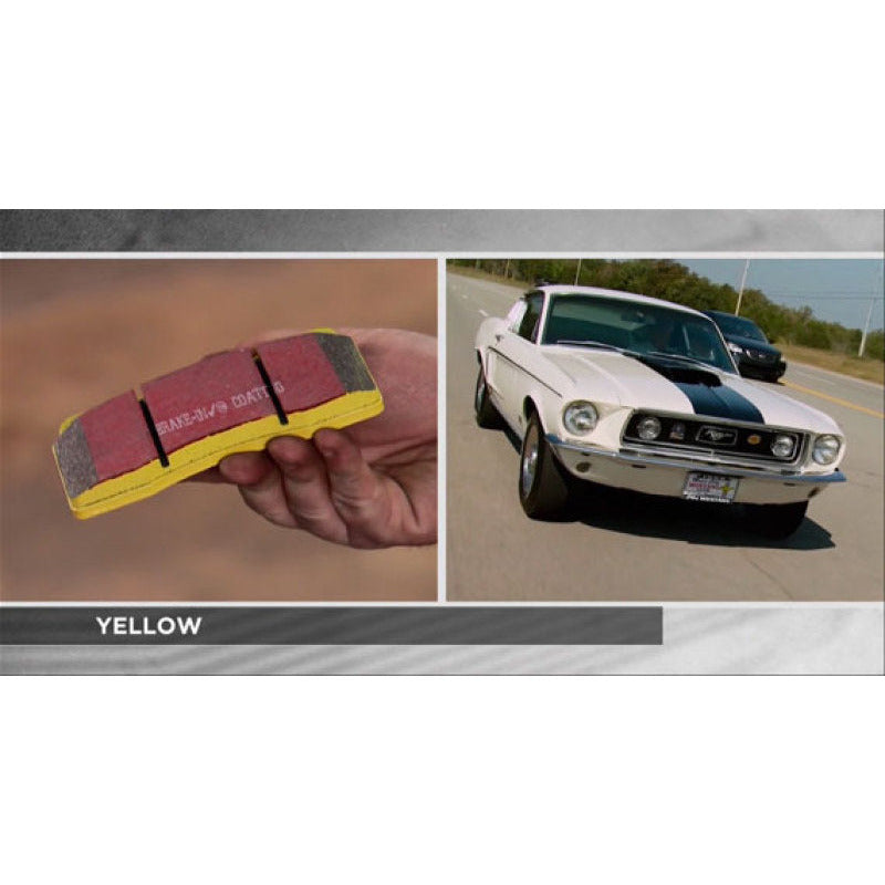 EBC 06-08 Chevrolet Corvette (C6) 7.0 (Z06) Yellowstuff Rear Brake Pads EBC Brake Pads - Performance