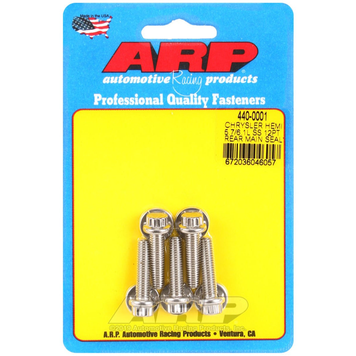 ARP Chrysler Hemi 5.7/6.1L SS 12pt Rear Main Seal Plate Bolt Kit ARP Uncategorized