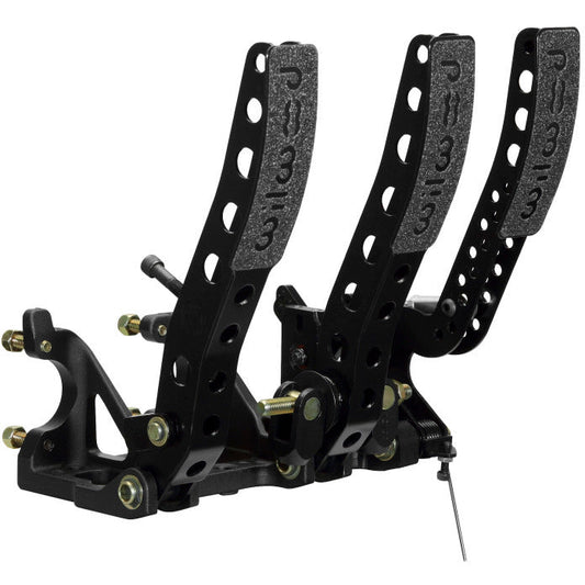 Wilwood Pedal Assembly Floor Mount-Brake Clutch & Throttle w/ Throttle Linkage Wilwood Pedals