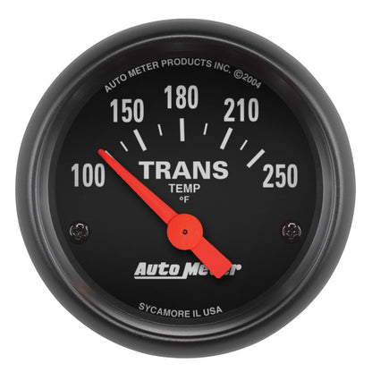 Autometer Z Series 52.4mm 100-250 Degrees F Transmission Gauge & Gauge Pillar Mount