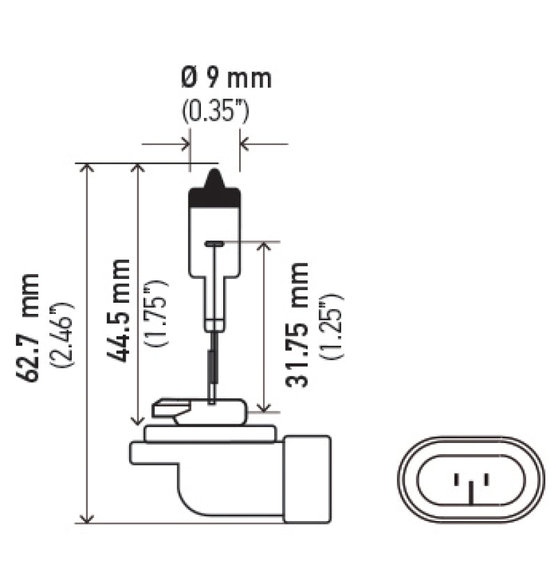 Hella Bulb 881 12V 32W XEN WHT XB (2)