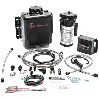 Snow Performance Stg 2 Boost Cooler Prog. Engine Mount Water Injection Kit (SS Braid Line & 4AN) Snow Performance Water Meth Kits