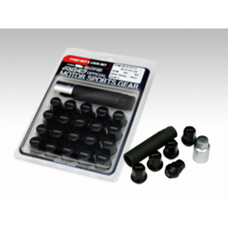 Rays 17 Hex Racing Nut 12x1.50 (Open End) (Blue Seat) - Black (2 Pieces) Rays Lug Nuts