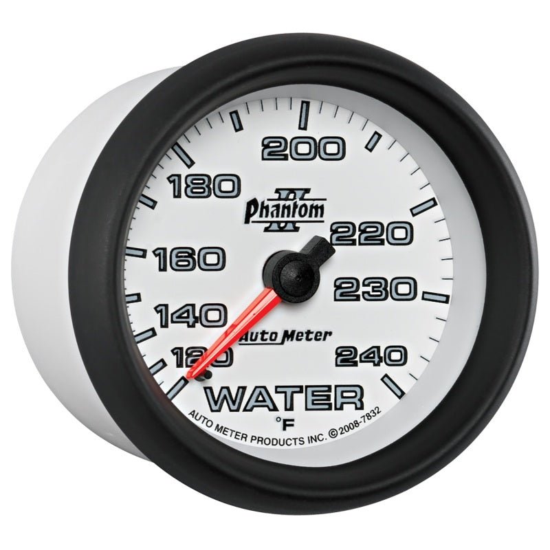 Autometer Phantom II 2-5/8in 120-240 Degree F Mechanical Water Gauge AutoMeter Gauges
