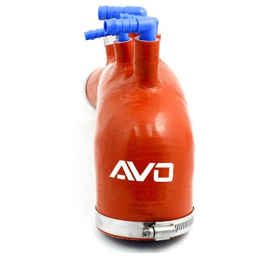 AVO Induction Red Silicone Turbo Inlet - 07-09 Subaru Legacy GT / 08-14 Subaru WRX AVO Forced Induction Components