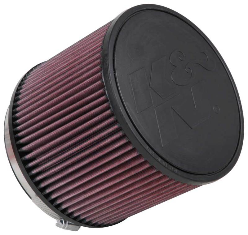 K&N Universal Rubber Filter 6in FLange ID / 7.5in OD / 6in Height / Round Straight