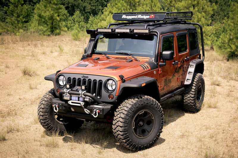 Rugged Ridge Hurricane Flat Fender Flare Kit 07-18 Jeep Wrangler Rugged Ridge Fender Flares