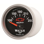 Autometer GM Bowtie Black 2-1/16in 100-250 F Pedestal Electronic Water Temp Gauge AutoMeter Gauges