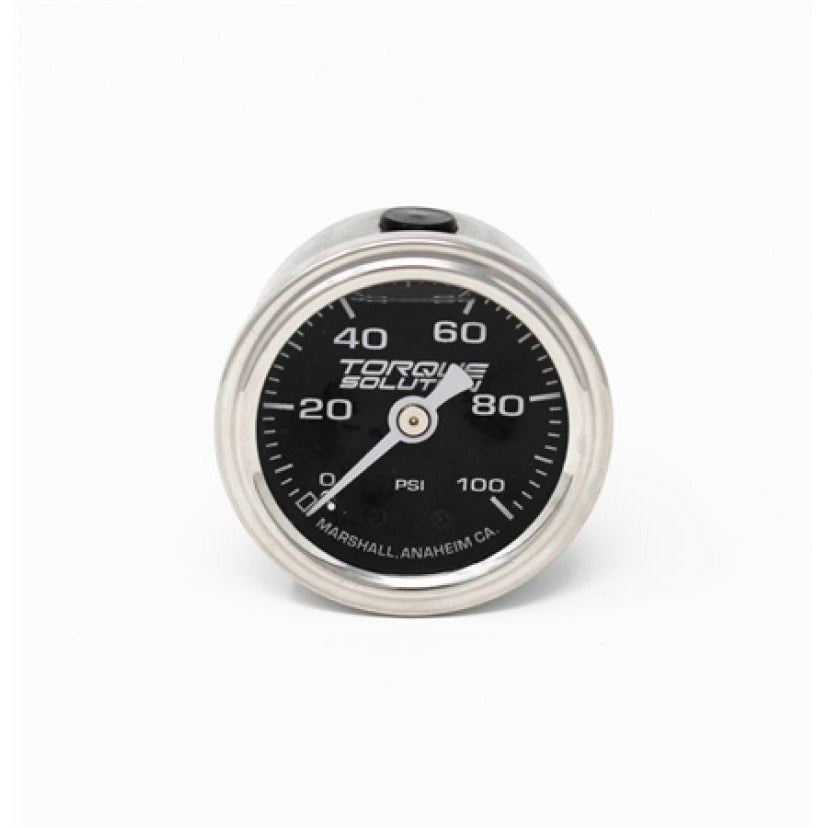 Torque Solution Fuel Pressure Gauge: 100 PSI 1/8 NPT Torque Solution Uncategorized