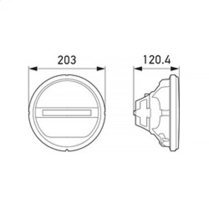 Hella Headlamp INSERT GR 1F8 Hella Light Covers and Guards