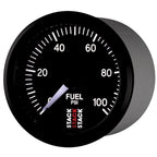 Autometer Stack 52mm 0-100 PSI 1/8in NPTF Male Pro Stepper Motor Fuel Pressure Gauge - Black AutoMeter Gauges