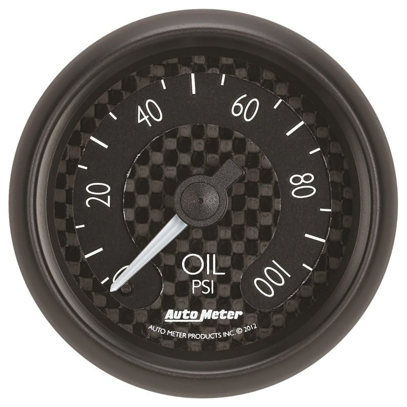 Autometer GT Series 52mm Mechanical 0-100 psi Oil Pressure Gauge AutoMeter Gauges