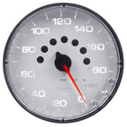 Autometer Spek-Pro Gauge Speedometer 5in 180 Mph Elec. Programmable White/Black AutoMeter Gauges