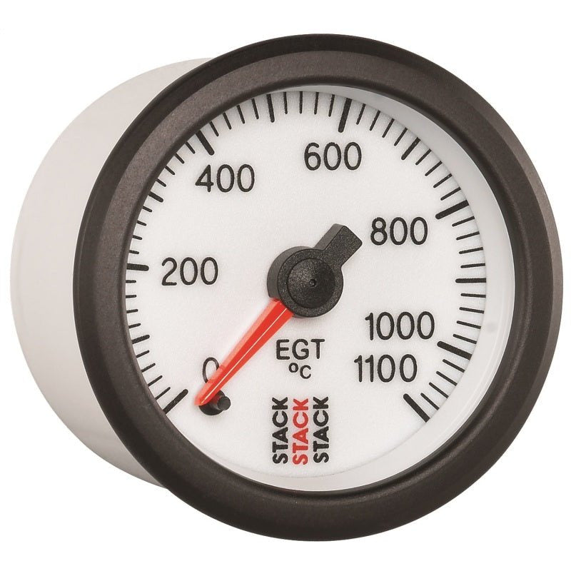 Autometer Stack 52mm 0-1100 Deg C Pro Stepper Motor Exhaust Gas Temp Gauge - White AutoMeter Gauges