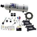 Nitrous Express Dual/4150/Gasoline Nitrous Kit (50-300HP) w/15lb Bottle Nitrous Express Nitrous Systems
