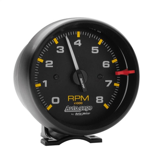 Autometer Autogage Black 8,000 RPM Pedestal Mount Tachometer AutoMeter Gauges