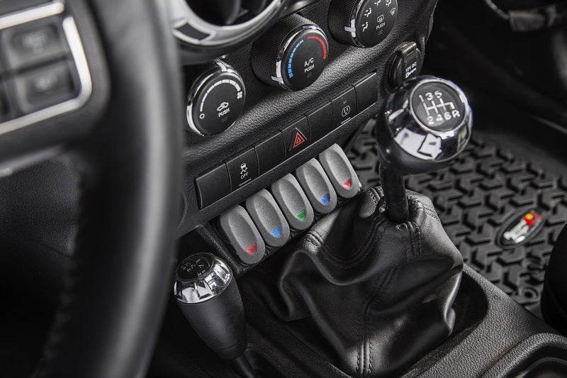 Rugged Ridge Lower Console Switch Panel 11-18 Jeep Wrangler JK/JKU Rugged Ridge Dash & Interior Trim