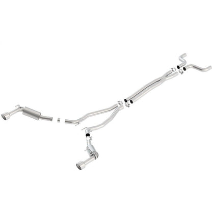 Borla 14-15 Chevy Camaro SS 6.2L V8 Single Split Rear Exit S-Type Catback Exhaust Borla Catback