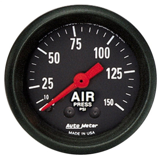 Autometer Z Series 52mm 0-150 PSI Mechanical Air Pressure Gauge AutoMeter Gauges