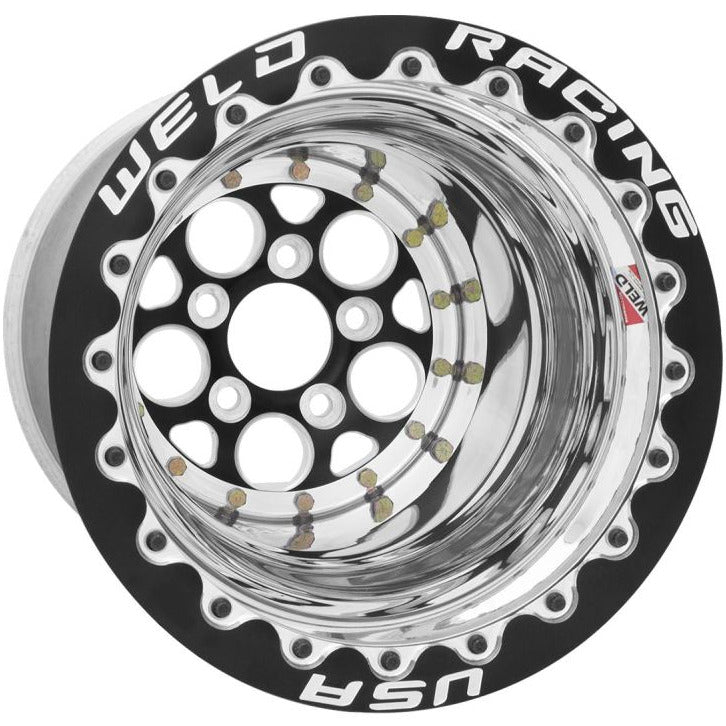 Weld Magnum 2.0 15x10 / 5x4.50 BP / 3in BS - Singe Beadlock Black Wheel Weld Wheels - Forged