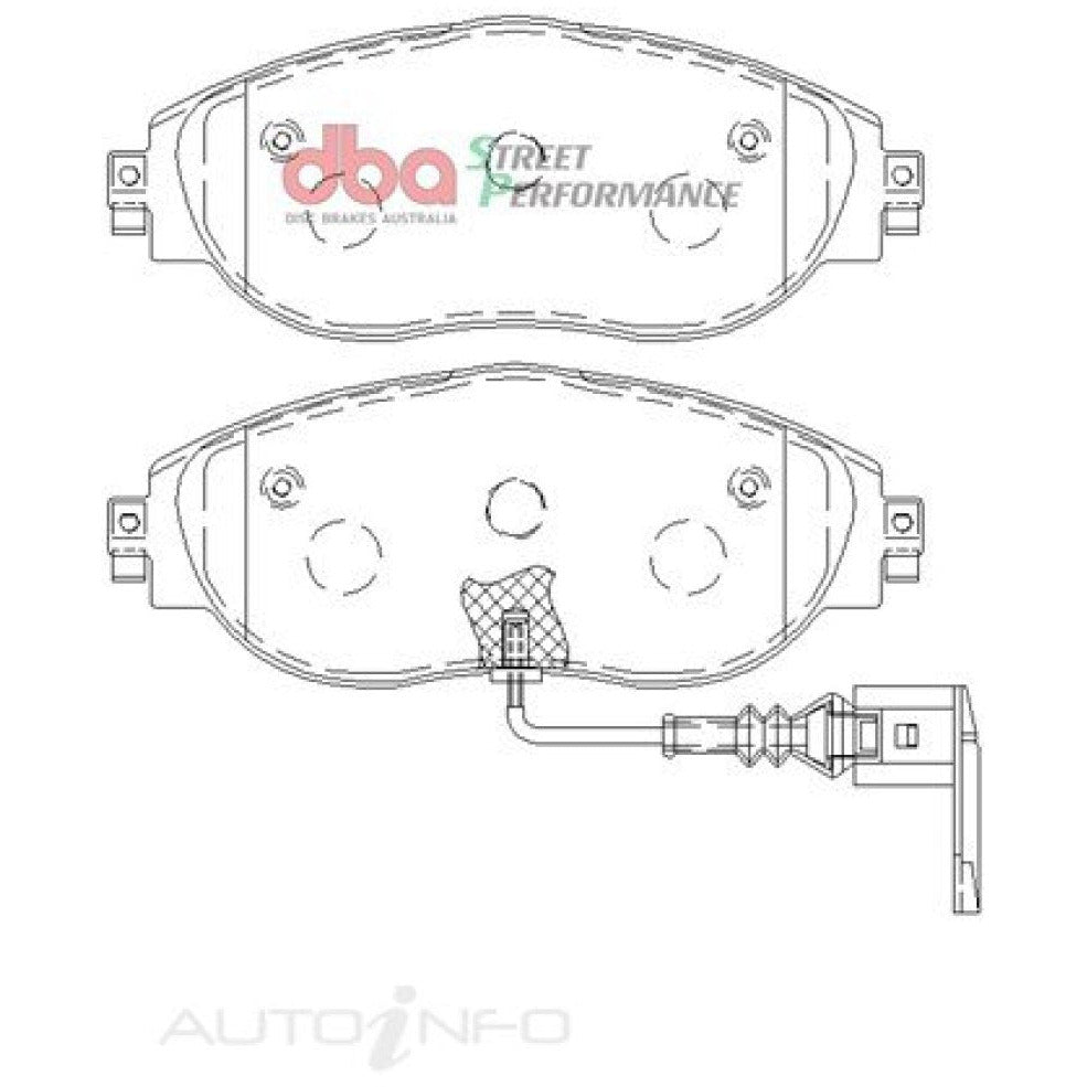 DBA 13-21 Volkswagen Golf R (MK7) SP Performance Front Brake Pads DBA Brake Pads - Performance