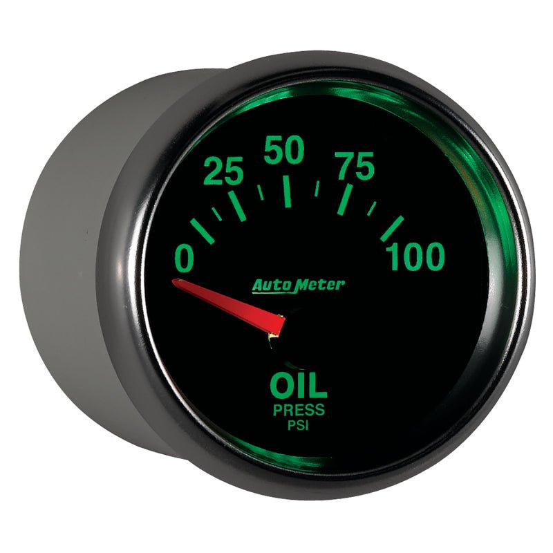 Autometer GS 0-100 PSI Short Sweep Electronic Oil Pressure Gauge AutoMeter Gauges