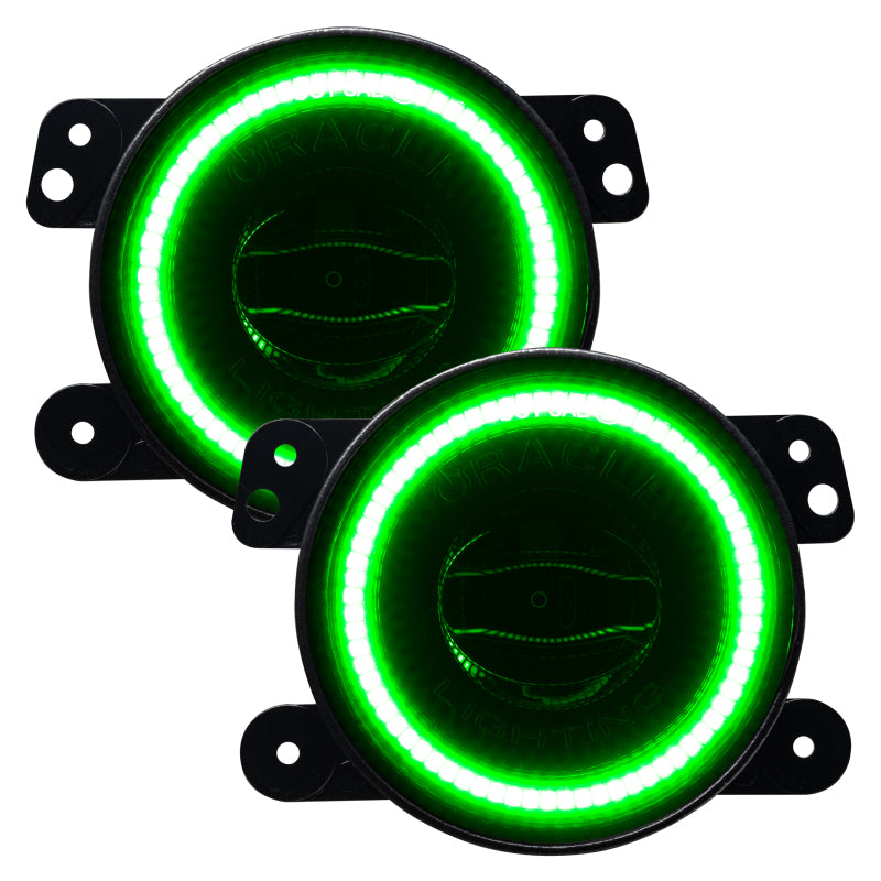 Oracle Jeep Wrangler JK/JL/JT High Performance W LED Fog Lights - Green SEE WARRANTY