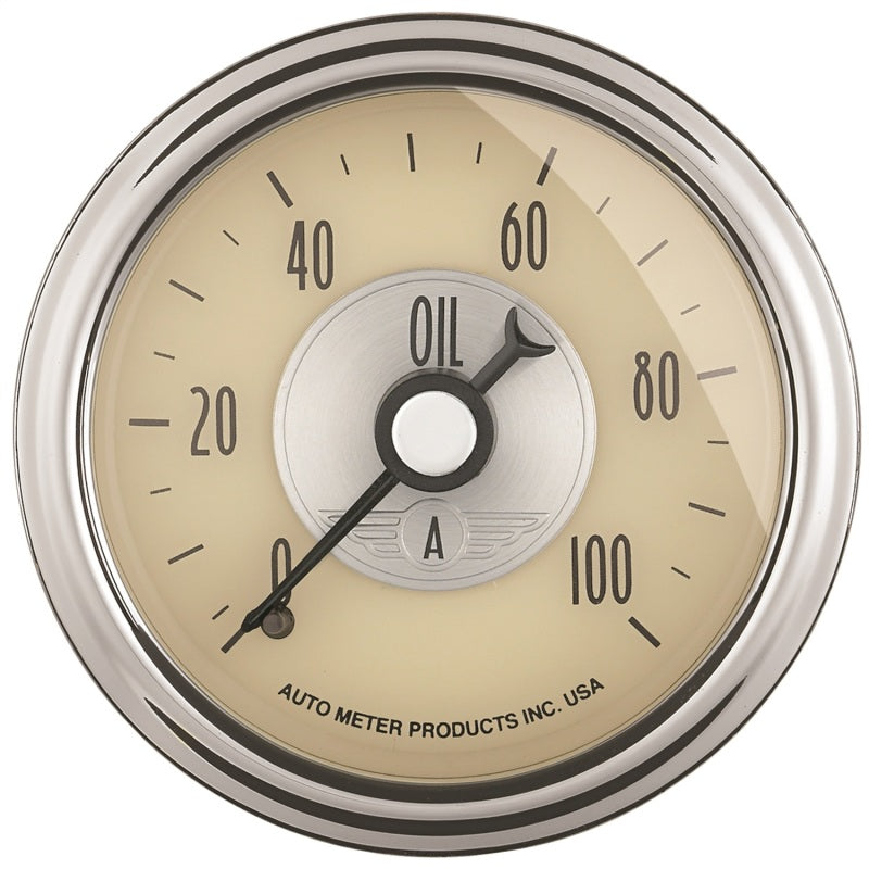 Autometer Prestige Series 52mm 0-100 PSI Mechnical Oil Pressure Gauge AutoMeter Gauges