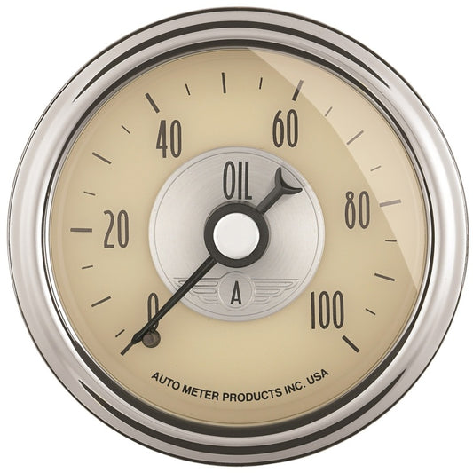 Autometer Prestige Series 52mm 0-100 PSI Mechnical Oil Pressure Gauge AutoMeter Gauges