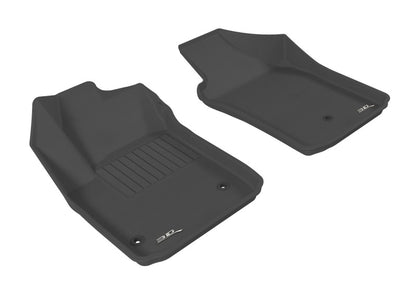 3D MAXpider 2012-2019 Fiat 500/500E Kagu 1st Row Floormat - Black