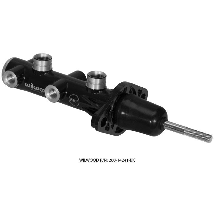 Wilwood Tandem Remote Master Cylinder - 7/8in Bore Black Wilwood Brake Master Cylinder