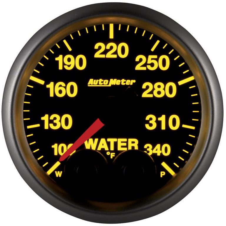 Autometer Elite 52mm 100-340 Deg F Water Temperature Peak and Warn Gauge w/ Electonic Control AutoMeter Gauges