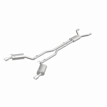 MagnaFlow Cat-Back Stainless Dual Split Rear Exit 4in Polished Tips 11-15 Chevy Camaro 3.6L V6