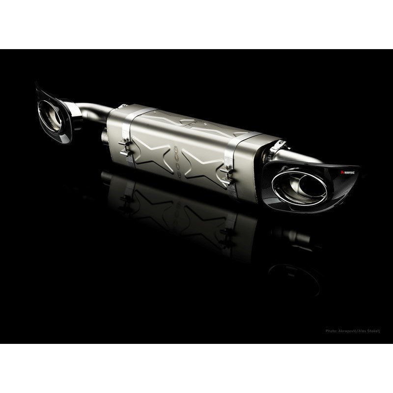 Akrapovic 10-13 Porsche 911 Turbo / Turbo S (997 FL) Slip-On Line (Titanium) w/ Titanium Tips Akrapovic Muffler